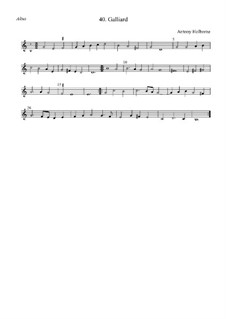 Galliard in G Major for String Quintet: alto by Anthony Holborne