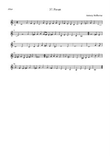 Pavan: alto by Anthony Holborne