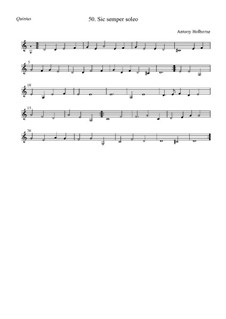 Sic semper soleo: quinto by Anthony Holborne