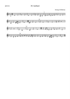 Galliard in D Minor for Strings: quinto by Anthony Holborne