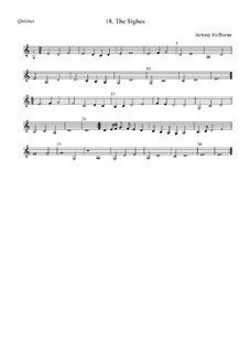 The Sighes: quinto by Anthony Holborne