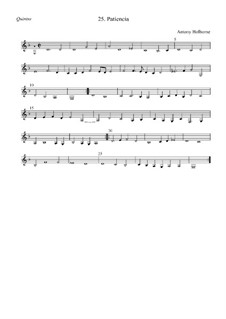 Patiencia: quinto by Anthony Holborne