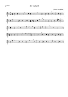 Galliard in F Major for Strings: quinto by Anthony Holborne