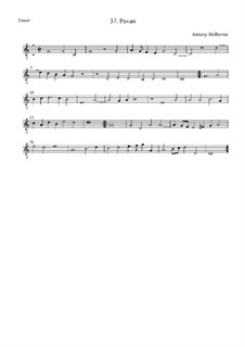 Pavan: tenor by Anthony Holborne