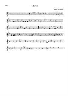 Pavan for Strings (G Major): tenor by Anthony Holborne