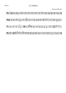 Galliard in B Flat Major: basso by Anthony Holborne