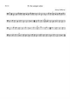 Sic semper soleo: basso by Anthony Holborne