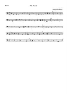 Pavan for Strings (G Major): basso by Anthony Holborne