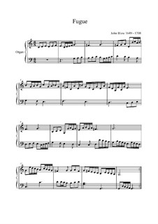 Fugue: fuga by John Blow