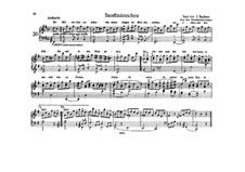 Children's Folk Songs, WoO 31: No.4 Sandmännchen (The Little Sandman), for piano by Johannes Brahms