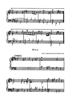 Gigue in D Major: Gigue in D Major by Jacques Champion de Chambonnières