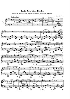 Trois nouvelles études, B.130 KK IIb/3: set completo by Frédéric Chopin