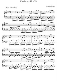 No.9 in F Minor: para piano (partituras de alta qualidade) by Frédéric Chopin