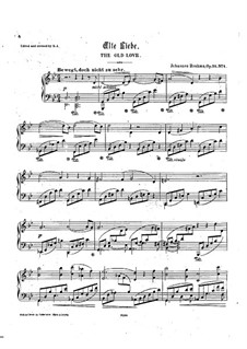 Selected Songs VI: Selected Songs VI by Johannes Brahms