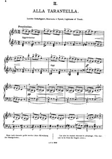 Twelve Etudes, Op.39: No.2 Alla Tarantella by Edward MacDowell