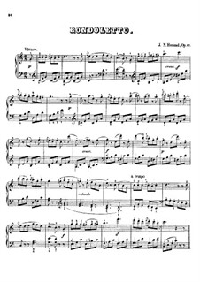 Rondoletto in C Major, S.165 Op.52 No.6: Rondoletto in C Major by Johann Nepomuk Hummel