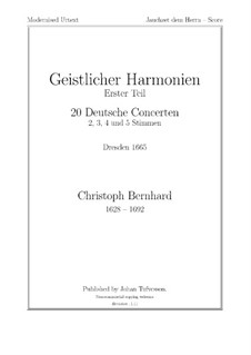 Jauchzet dem Herrn: Jauchzet dem Herrn by Christoph Bernhard