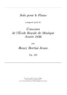 Solo de concours, Op.109: Solo de concours by Henri Jérôme Bertini