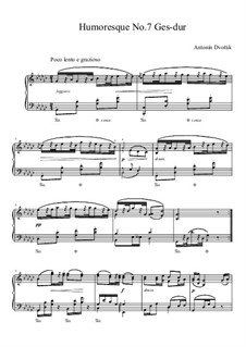 No.7 in G Flat Major: Para Piano by Antonín Dvořák