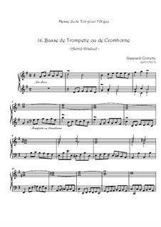 Mass: No.16 Basse de Trompette ou de Cromhorne by Gaspard Corrette