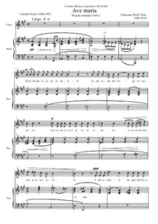 Ave Maria: Para vocais e piano by Francesco Paolo Tosti