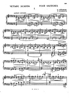 Four Sketches for Piano: Four Sketches for Piano by Varvara Gaigerova