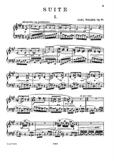 Suite for Piano, FS 91 Op.45: movimento I by Carl Nielsen