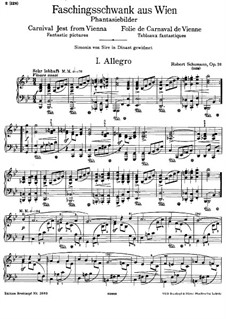 Carnival Jest from Vienna, Op.26: Para Piano by Robert Schumann