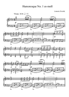 No.1 in E Flat Minor: Para Piano by Antonín Dvořák