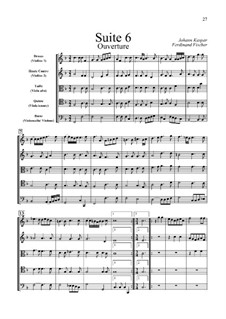 Le Journal du Printemps: Suite No.6 in F Major by Johann Caspar Ferdinand Fischer