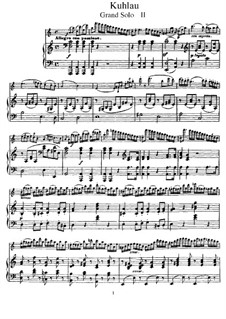 Three Grand Solos for Flute and Piano ad libitum, Op.57: Solo No.2 – score, part by Friedrich Kuhlau
