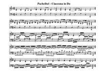 Chaconne in C Major: For organ (or harpsichord) by Johann Pachelbel