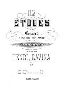 Twelve Concert Etudes, Op.1: Twelve Concert Etudes by Jean-Henri Ravina