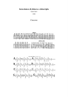 Chaconne for Guitar: Chaconne for Guitar by Carlo Calvi