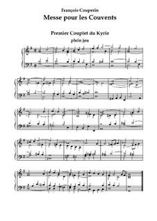 Messe pour les couvents: Messe pour les couvents by François Couperin