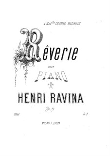 Reverie, Op.19: Reverie by Jean-Henri Ravina