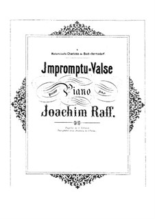 Impromptu-Waltz, Op.94: Para Piano by Joseph Joachim Raff
