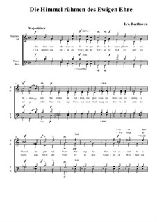 Die Himmel rühmen (The Heavens Declare the Glory of God): para coro by Ludwig van Beethoven
