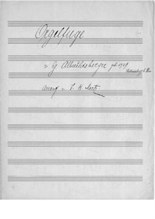 Fugue in A Minor: versão para guitarra by Johann Georg Albrechtsberger