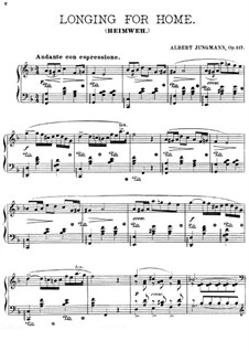 Longing for Home, Op.117: Para Piano by Albert Jungmann