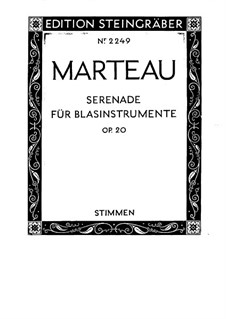 Serenade for Winds, Op.20: Partes by Henri Marteau