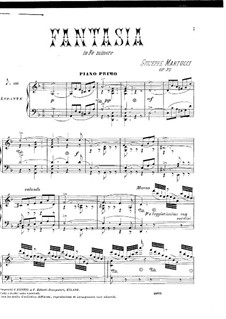 Fantasia for Piano Four Hands, Op.32: Fantasia for Piano Four Hands by Giuseppe Martucci