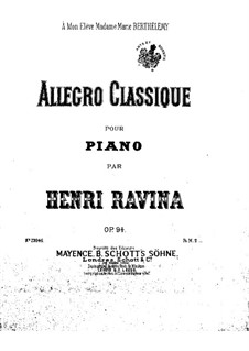 Classical Allegro, Op.94: Classical Allegro by Jean-Henri Ravina