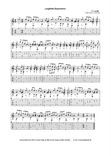 Larghetto Espressivo: Para Guitarra by Ferdinando Carulli
