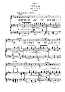Six Songs, Op.10: set completo by Robert Franz
