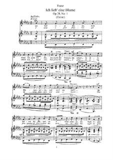 Six Songs, Op.28: set completo by Robert Franz