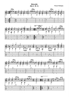 Pieces for Guitar, Op.3: No.3 Minuet by Wenzel Thomas Matiegka