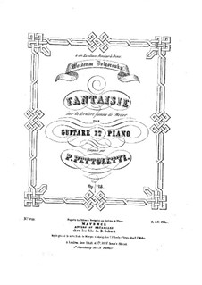 Fantasia for Guitar and Piano, Op.28: Fantasia for Guitar and Piano by Pietro Pettoletti