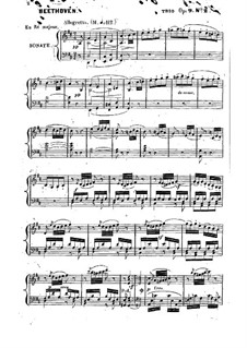 String Trio No.4 in D Major, Op.9 No.2: versão para piano by Ludwig van Beethoven