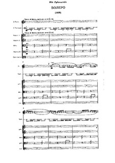 Bolero, M.81: partitura completa by Maurice Ravel